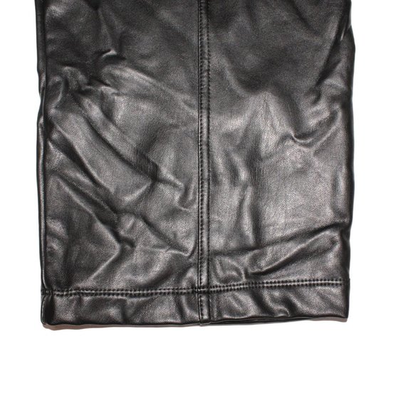 Joie Pants Sz M Womens Faux Leather High Rise Belted Waist Ankle Tummy Control - Picture 5 of 7